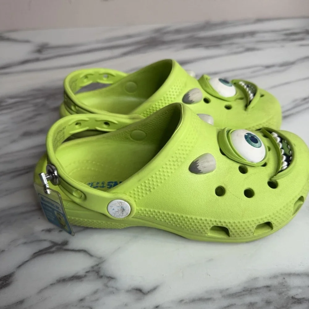 Crocs Monsters, Inc. Mike Classic Clogs Kids C13 Green Shoes‎ Disney Slip On